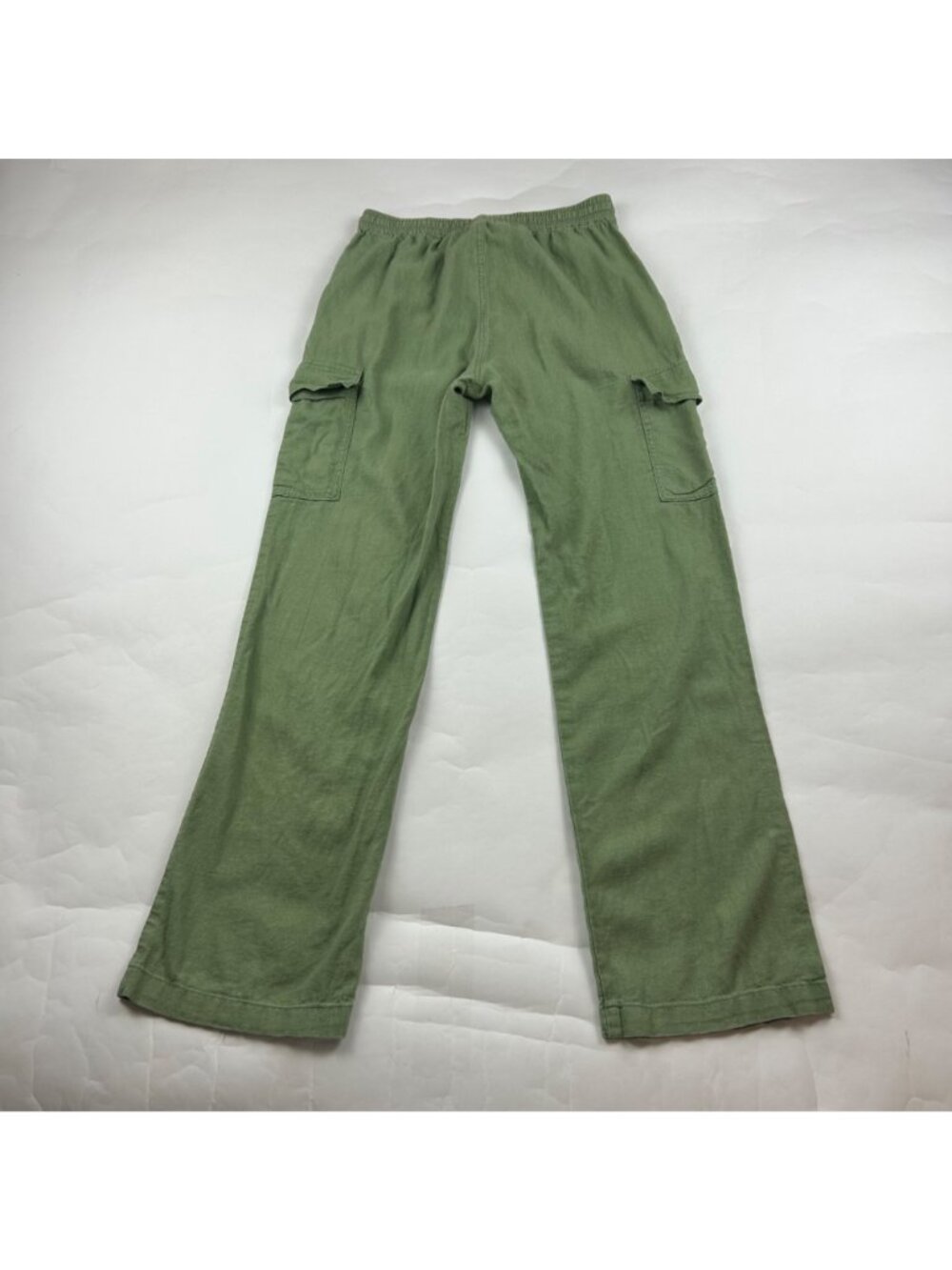 Love Tree Sage Green Linen Blend Cargo Pant S - Picture 6 of 7